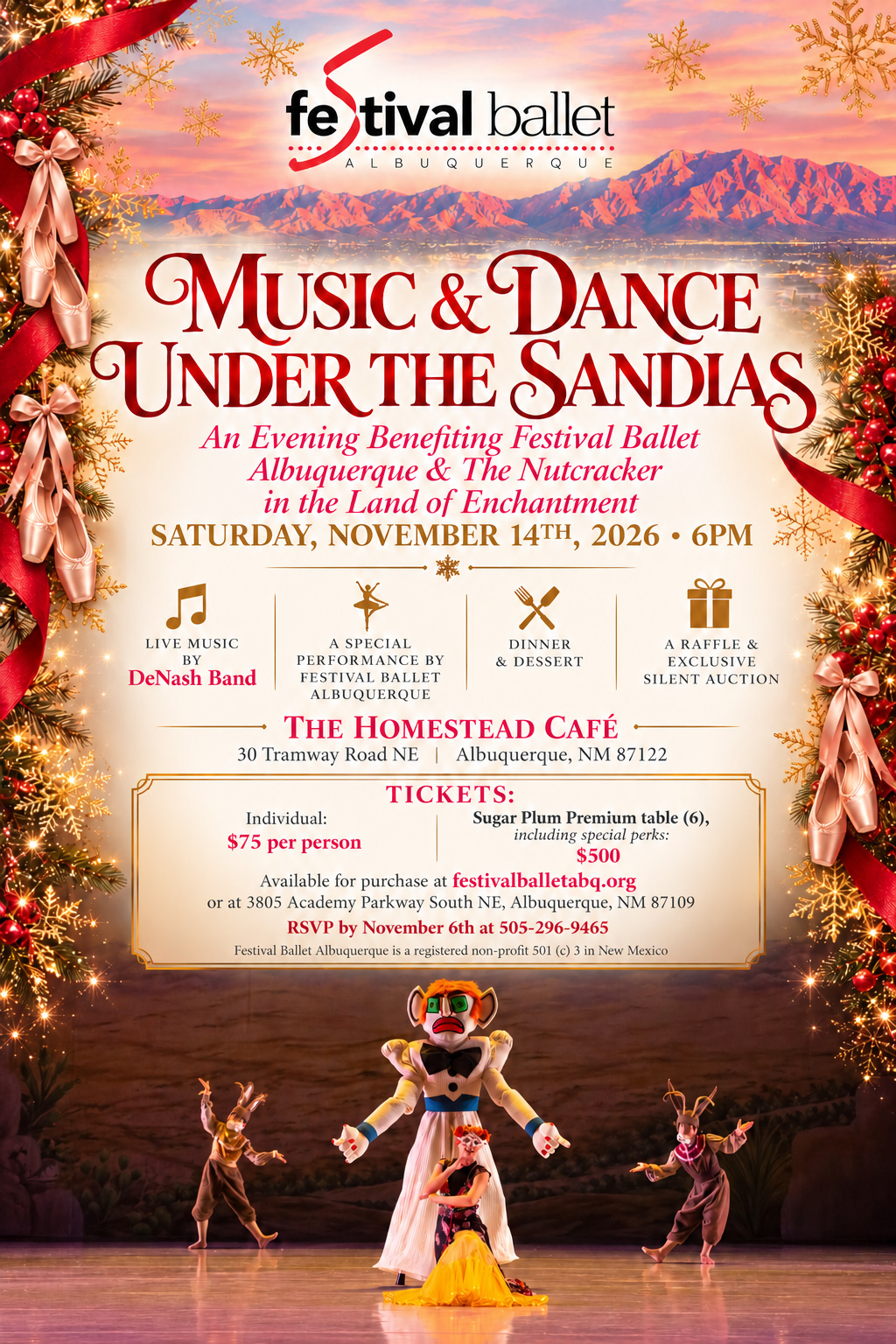 Nutcracker-Under-The-Sandias-benefit-flyer